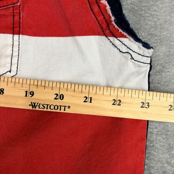 Cody James Mens M Sleeveless Shirt American Flag Western Snap Button Patriotic - Picture 8 of 9